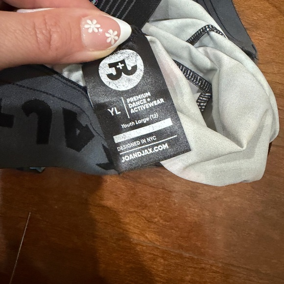 Floral Print Kids Shorts - Black and Multicolor - Picture 4 of 4